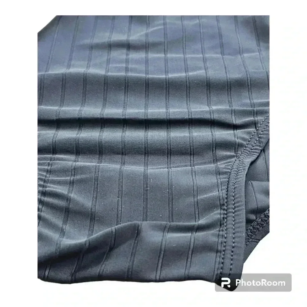 MY KILOMETER MEN ATHLETIC SWIMWEAR BRIEFS TRUNKS PURE BLACK NWT 3XL